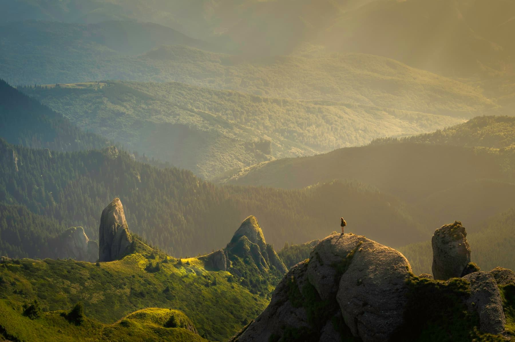 Overlooking the valley at dusk